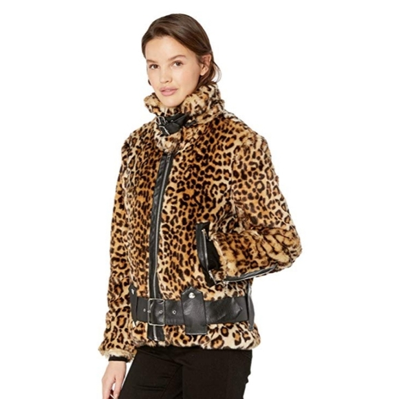 BLANK NYC Note To Self Faux Fur Moto Jacket NEW - Picture 5 of 13